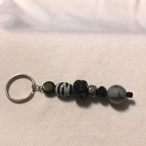 Rocycle beaded keychain